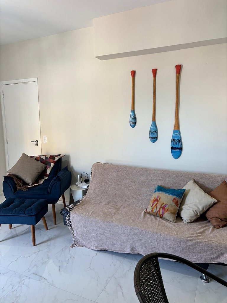 Reserva do Sahy: Apto Moderno com Vista Piscina