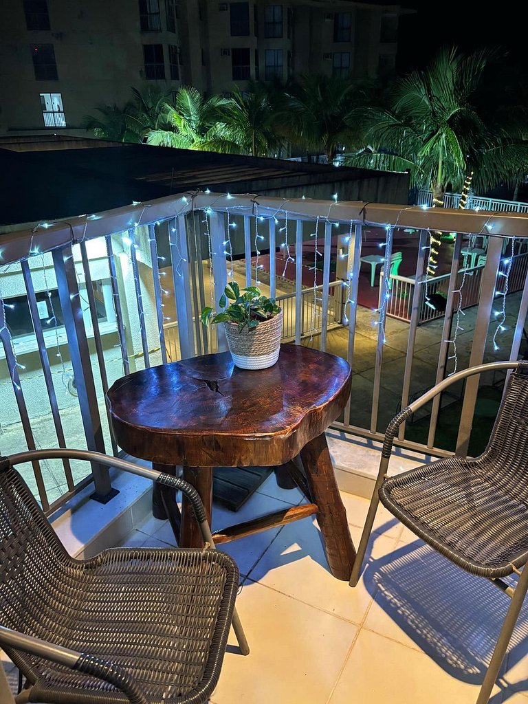 Reserva do Sahy: Apto Moderno com Vista Piscina