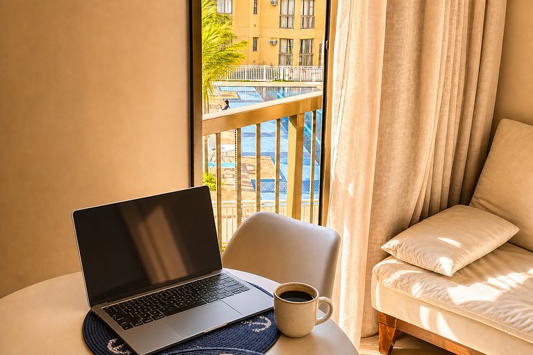 Loft familiar até 5 | praia, piscinas e enxoval