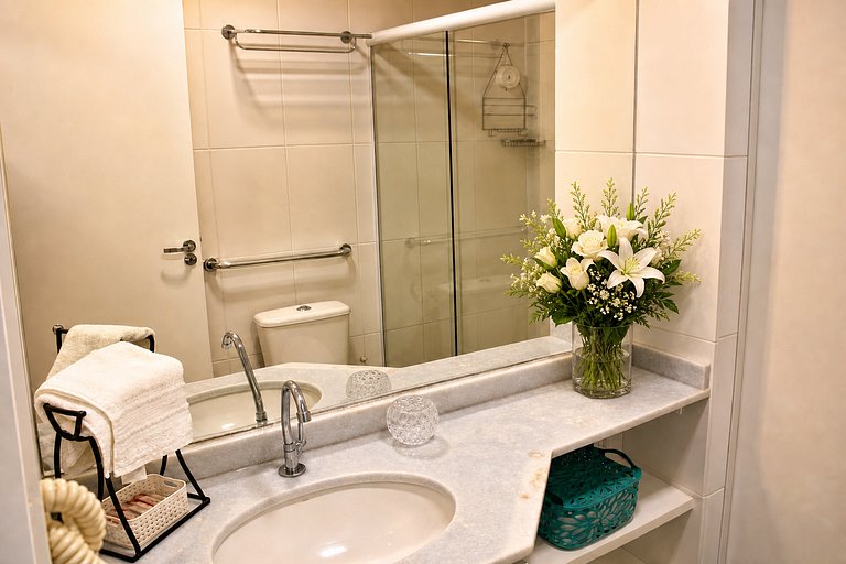 Loft familiar até 5 | praia, piscinas e enxoval